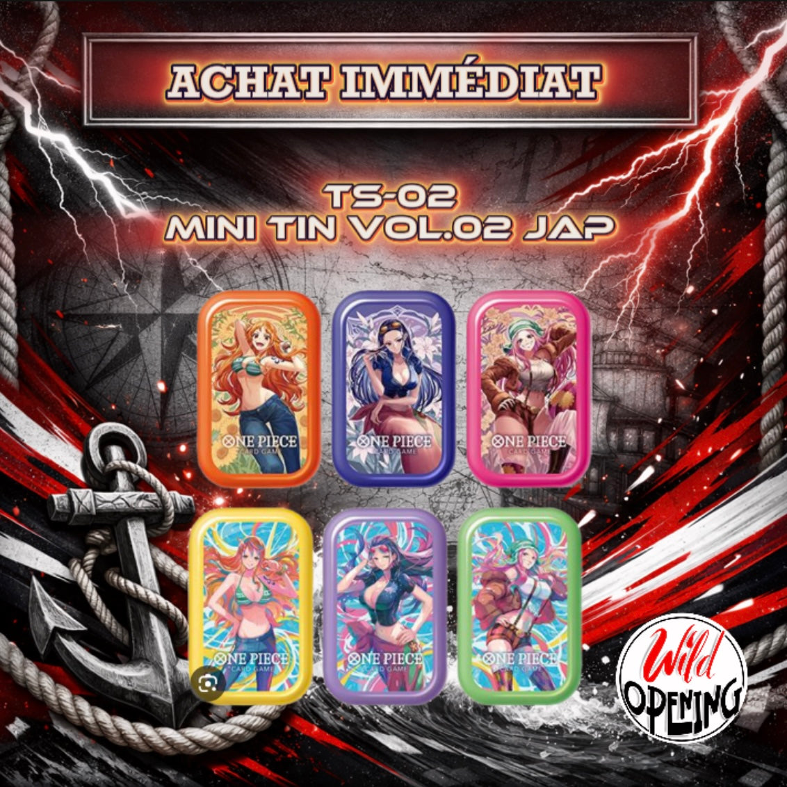 TS-02 ONE PIECE mini tin vol.2 for asia