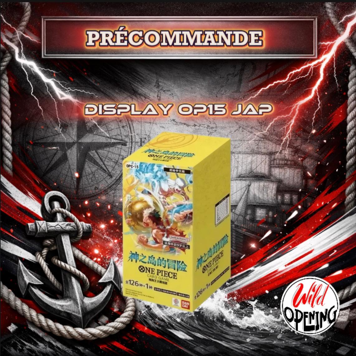 Display One Piece OP-15 « Aventure sur l'île des dieux » (Édition japonaise)